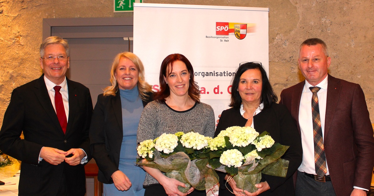 G&uuml;nter Leikam mit 96,2 Prozent zum neuen Bezirksparteivorsitzenden der SP&Ouml; St. Veit gew&auml;hlt